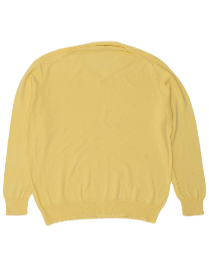 Zara Herren V-Ausschnitt Pullover Pullover XL Gelb