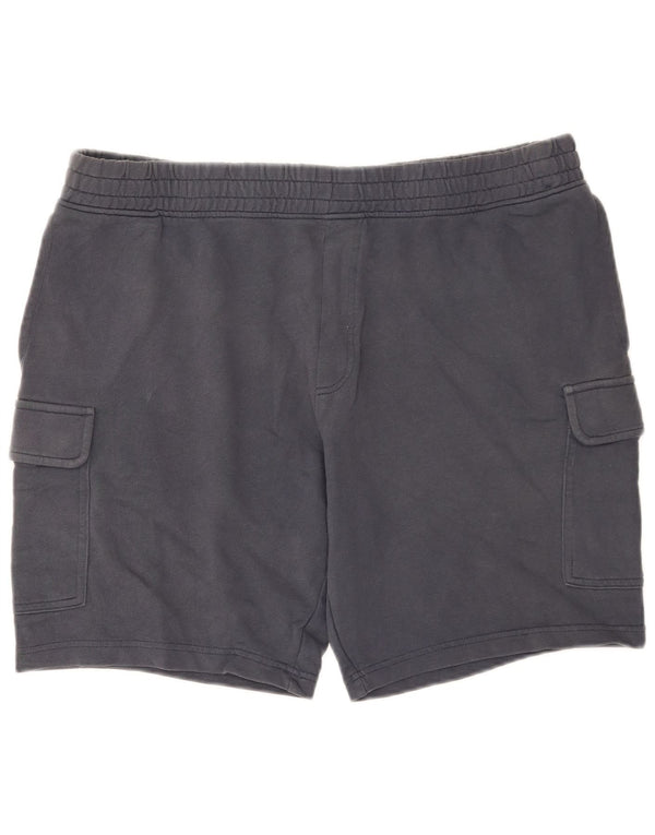 Marks & Spencer Herren-Sportshorts mit normaler Passform, XL, graue Baumwolle