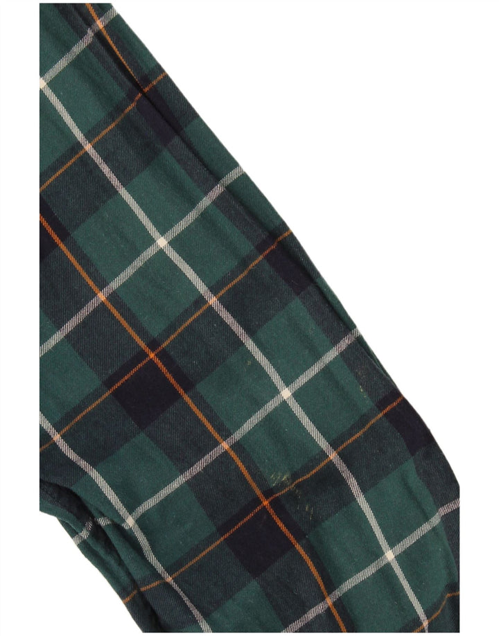 Carrera Herren-Flanellhemd mit normaler Passform, 2XL, grün kariert, Baumwolle