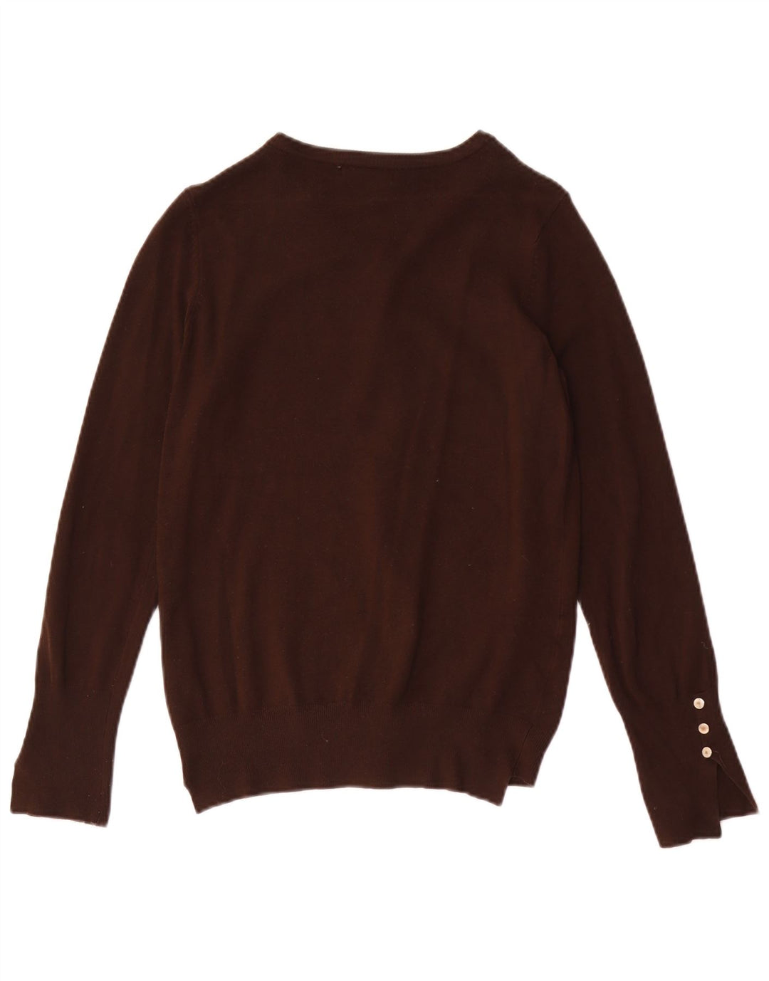 Zara Damen Strickjacke UK 12 Mittelbraune Viskose