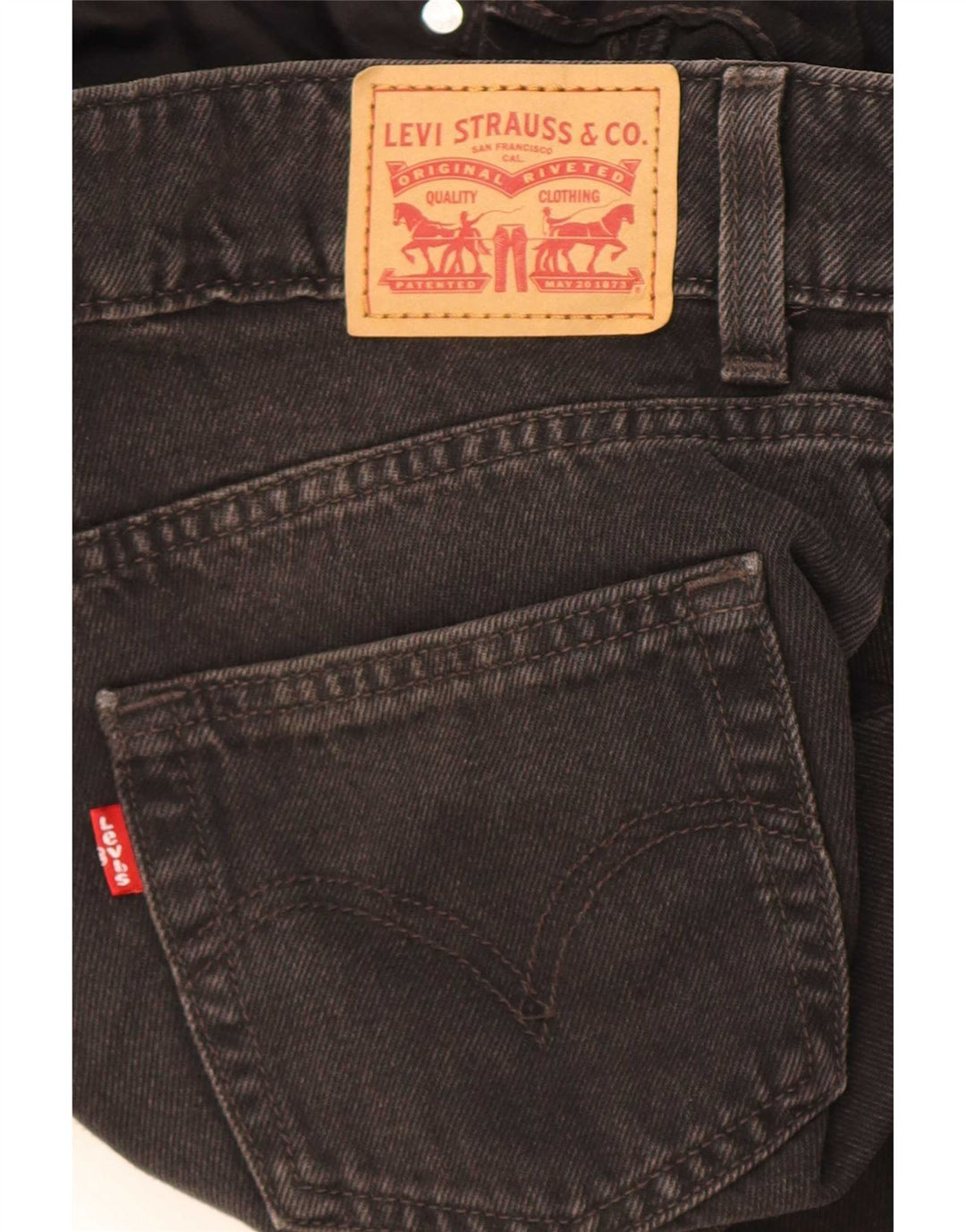 Levi's Damen-Jeans mit weitem Bein, W24, L32, Schwarz