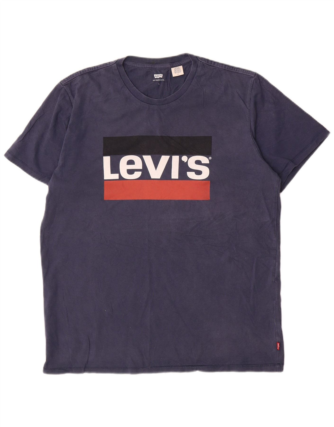 Levi's Herren-T-Shirt mit Grafik, groß, marineblau, Baumwolle