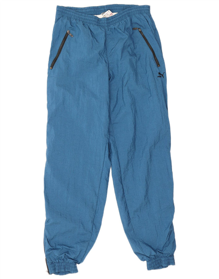 Puma Herren-Trainingshose, Jogginghose, Größe L, Blau, Polyamid