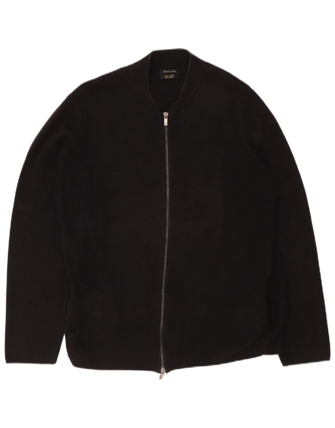 Massimo Dutti Herren Strickjacke 2XL Schwarz Baumwolle