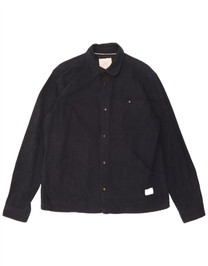 Jack & Jones Herren-Bomberjacke mit normaler Passform, UK 42, XL, Marineblau, Baumwolle