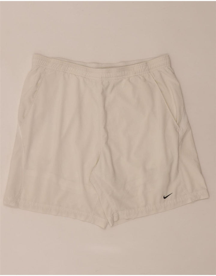 Nike Herren Fit Dry Sport Shorts Mittelweißes Polyester