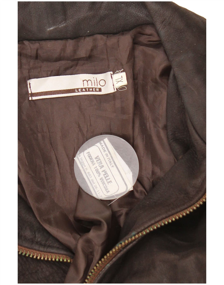 Vintage Herren Lederjacke UK 42 XL Braunes Leder