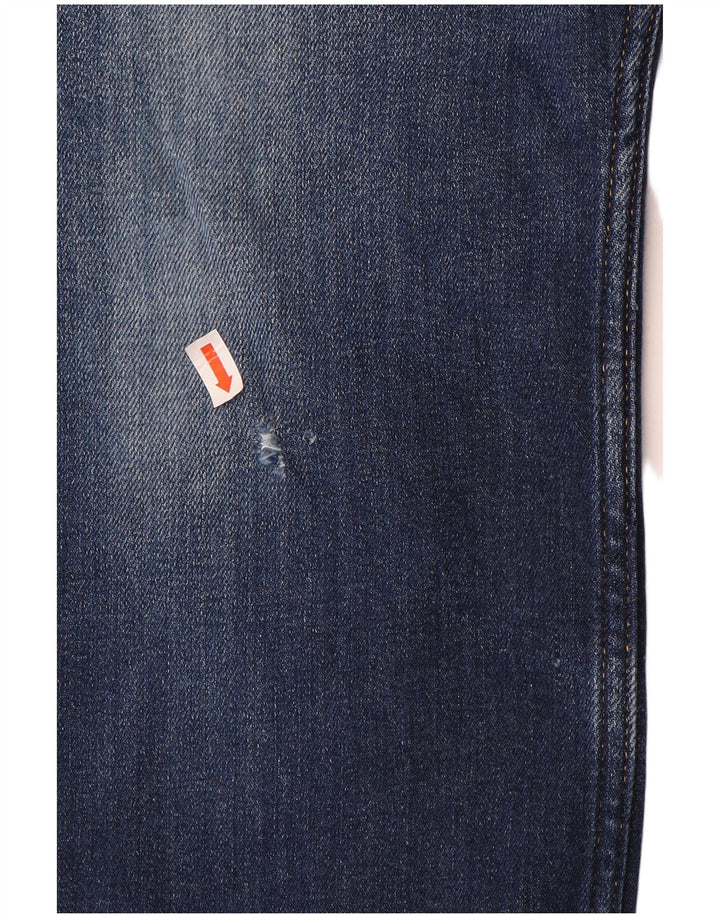 Tommy Hilfiger Herren Straight Jeans W36 L34 Blaue Baumwolle