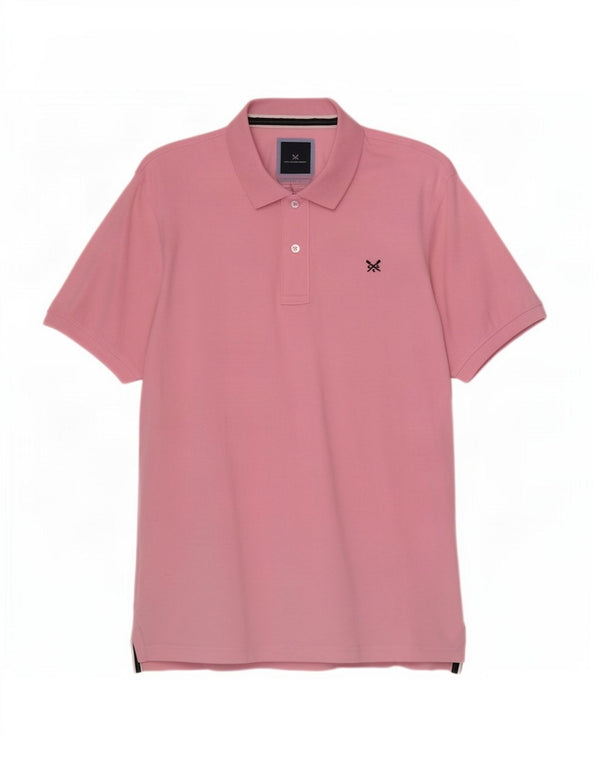 Crew Clothing Mens Polo Shirt 2XL Pink Cotton