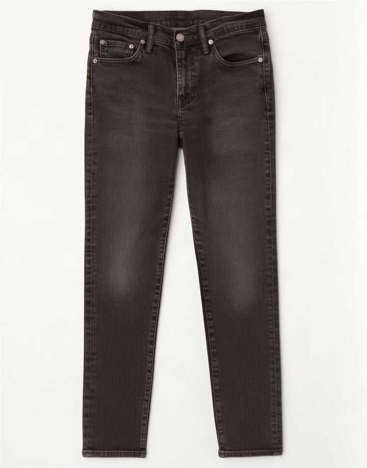 Levi's Damen 511 Slim Jeans W30 L27 Schwarze Baumwolle