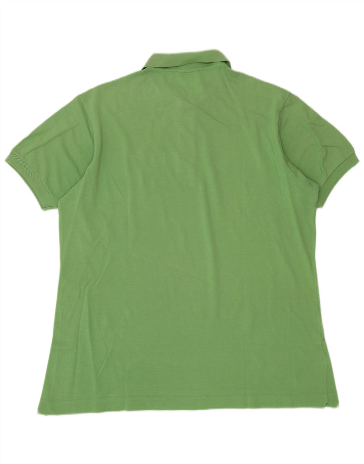 Lacoste Herren-Poloshirt, Größe 6, groß, grün, Baumwolle, klassisch