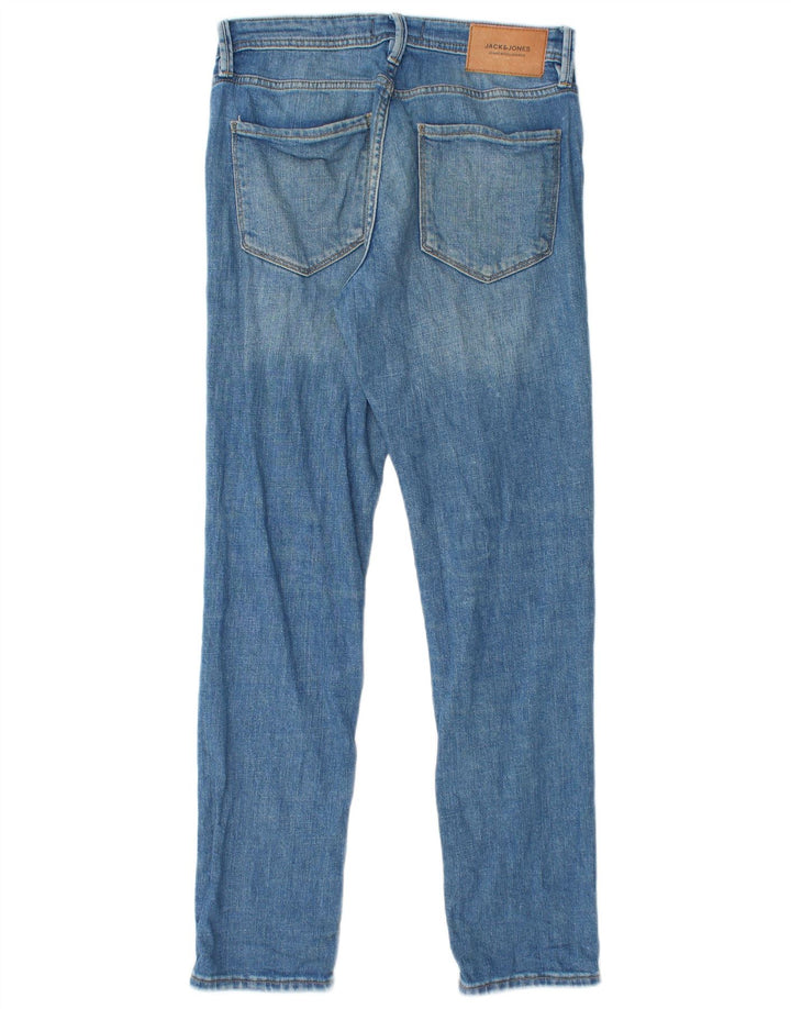 JACK & JONES Herren GLENN Slim Jeans W27 L30 Blaue Baumwolle