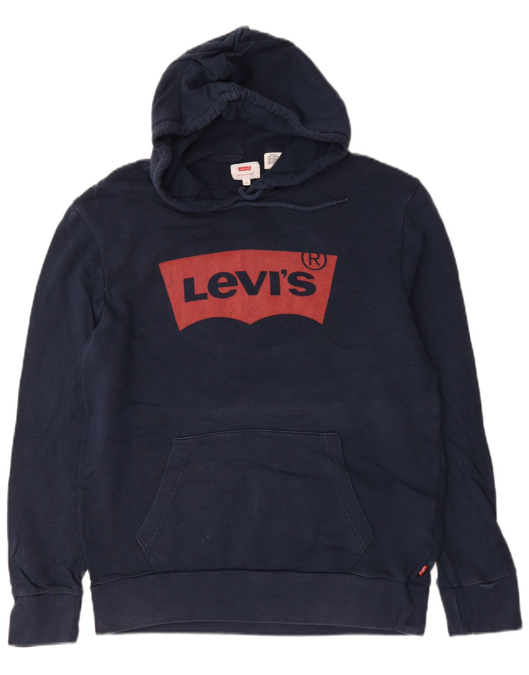Levi's Herren-Kapuzenpullover mit Grafik, mittelmarineblau, Baumwolle