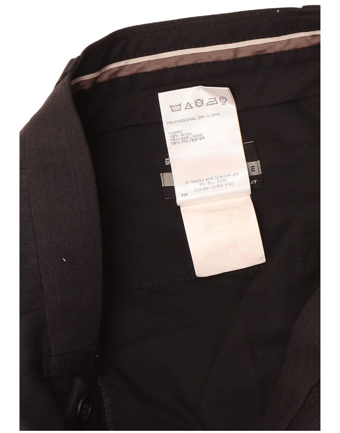 Marks & Spencer Herren-Anzughose mit Pegged-Anzug, W32, L29, braune Wolle