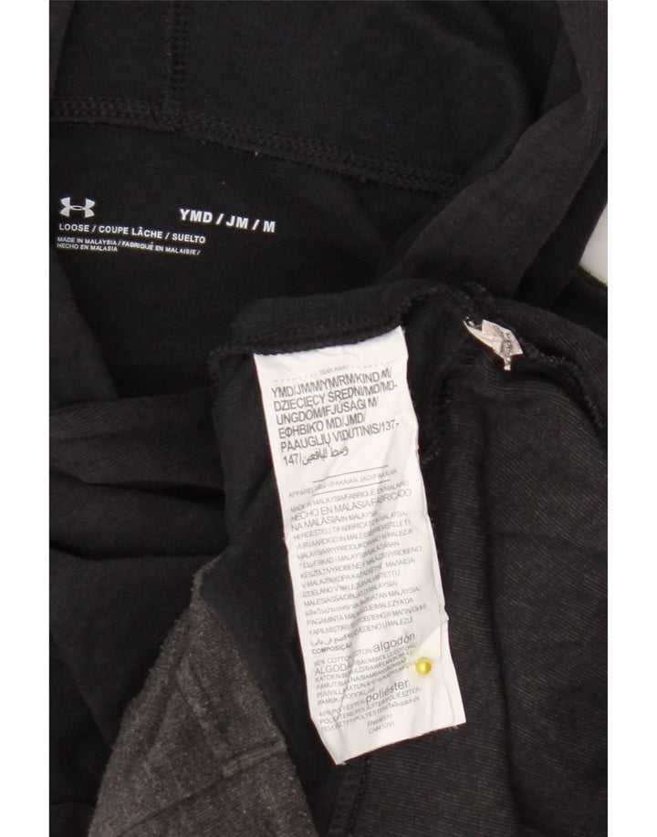 Under Armour Jungen-Kapuzenpullover mit Grafik, 9–10 Jahre, Mittelgrau, Farbblock