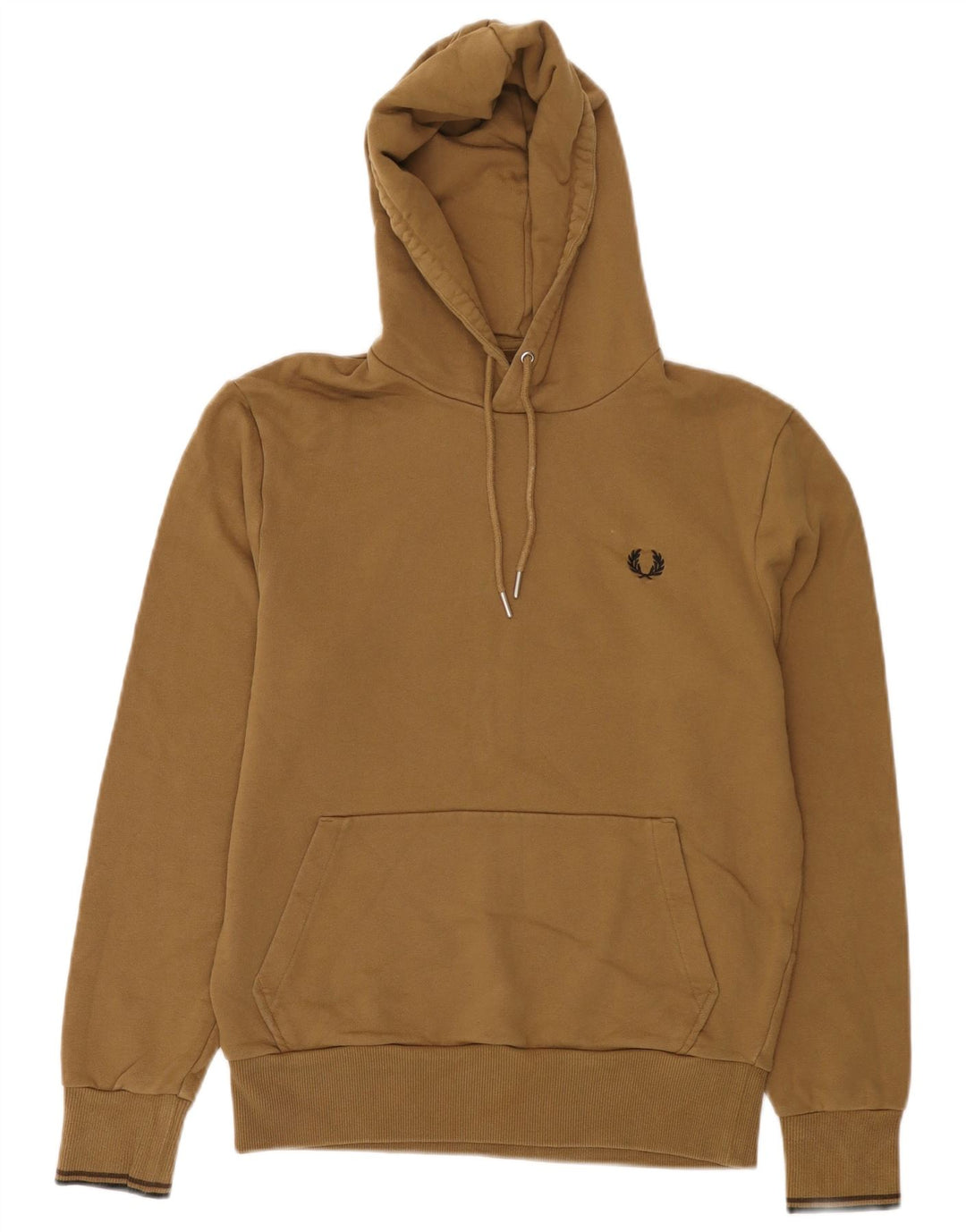 Fred Perry Damen Kapuzenpullover Small Beige Baumwolle
