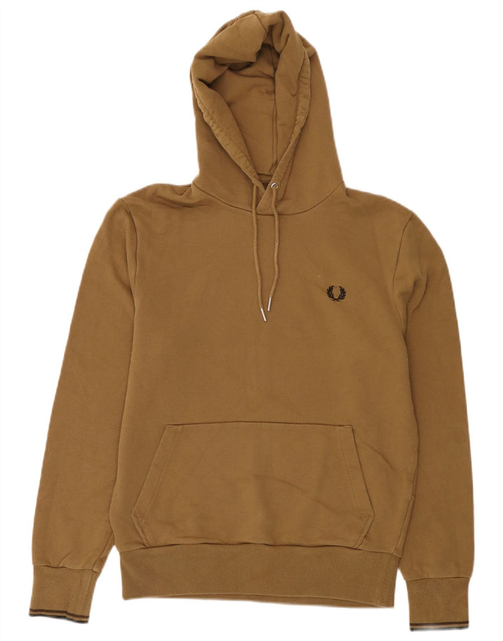 Fred Perry Damen Kapuzenpullover Small Beige Baumwolle