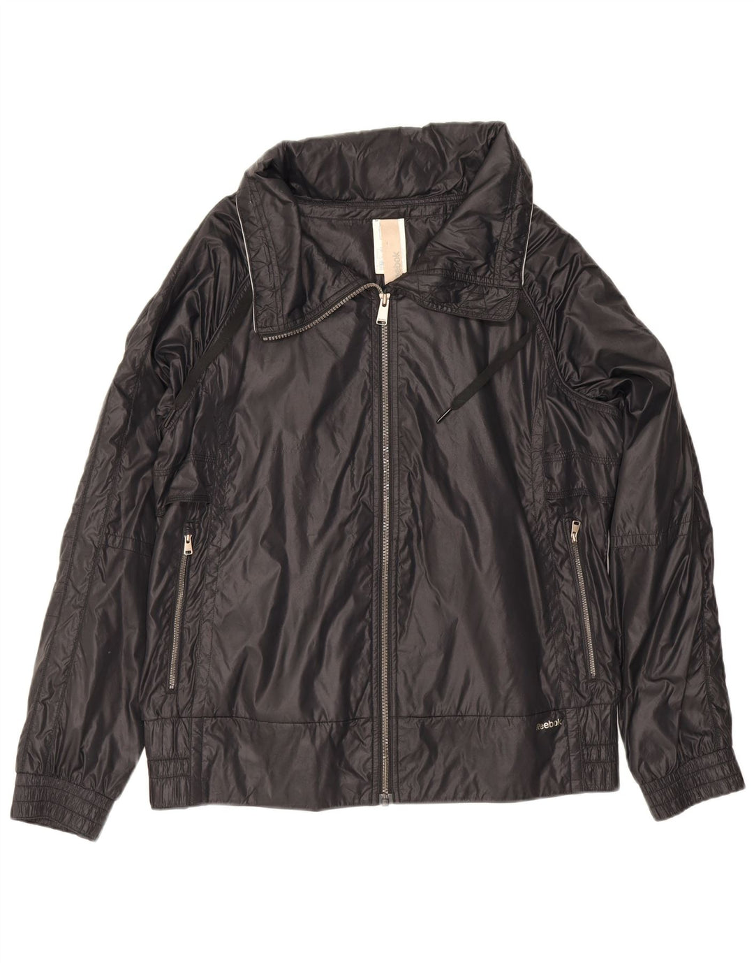 Reebok Herren Bomberjacke UK 42 XL Schwarz Nylon