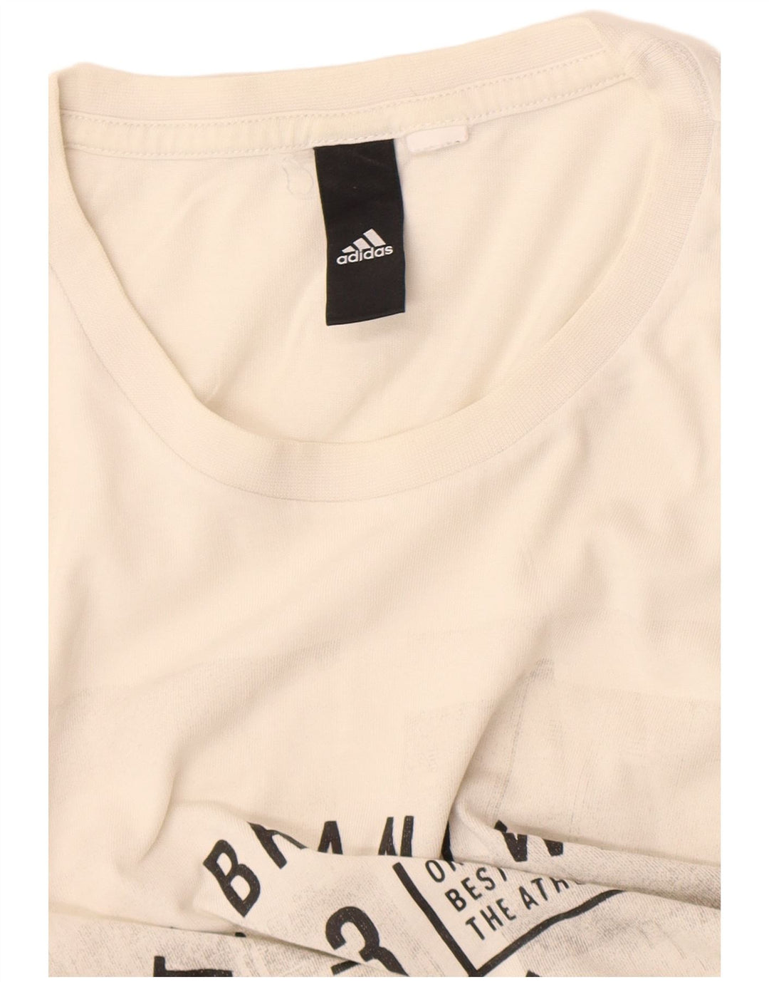 Adidas Herren Three Stripes Graphic T-Shirt Top Mittelweiß