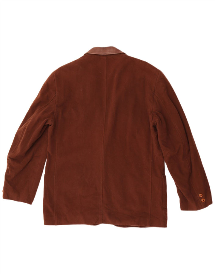 Marlboro Classics Herren-Blazerjacke mit 2 Knöpfen, EU 48, mittelbraune Wolle