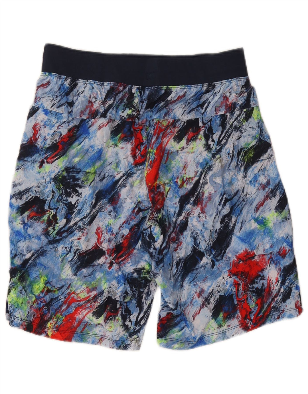 Russell Athletic Herren-Sportshorts, mittelgroß, marineblau, Batikmuster