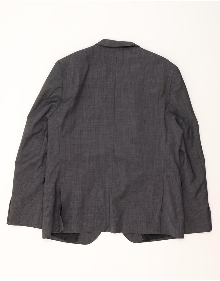 S.Oliver Herren-Anzug mit 2 Knöpfen, UK 46, 3XL, W38, L32, Grau, Polyester