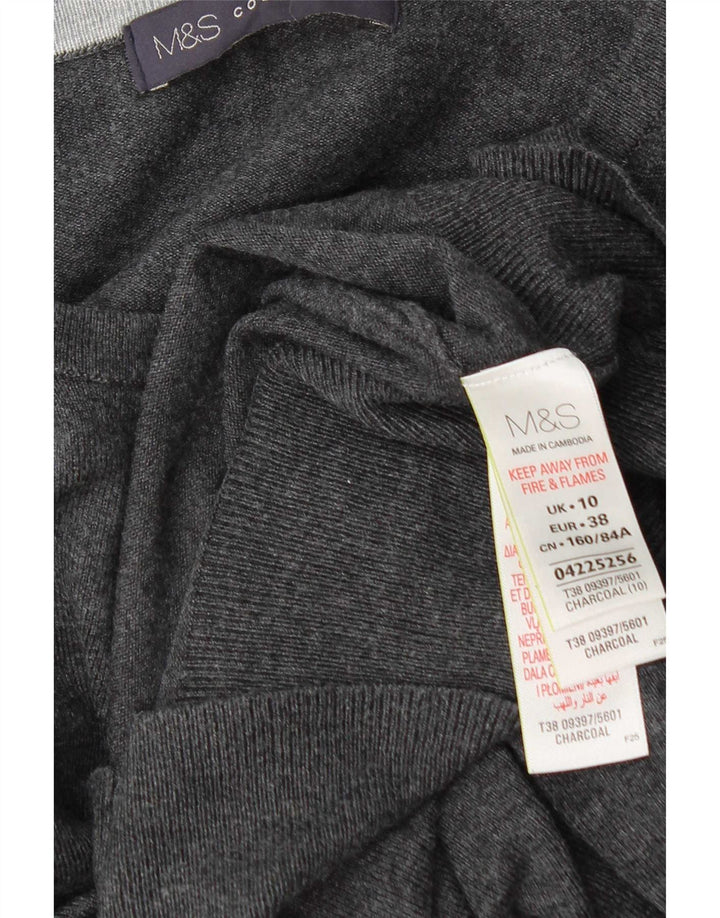 Marks & Spencer Damen-Cardigan-Pullover UK 10 Small Graue Viskose