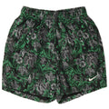 Nike Herren-Badeshorts, klein, grün, florales Polyester