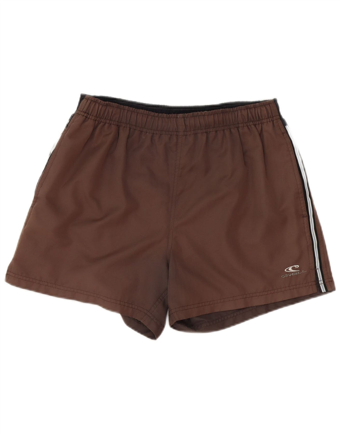 O'Neill Herren-Badeshorts, klein, braun gestreift, Polyester