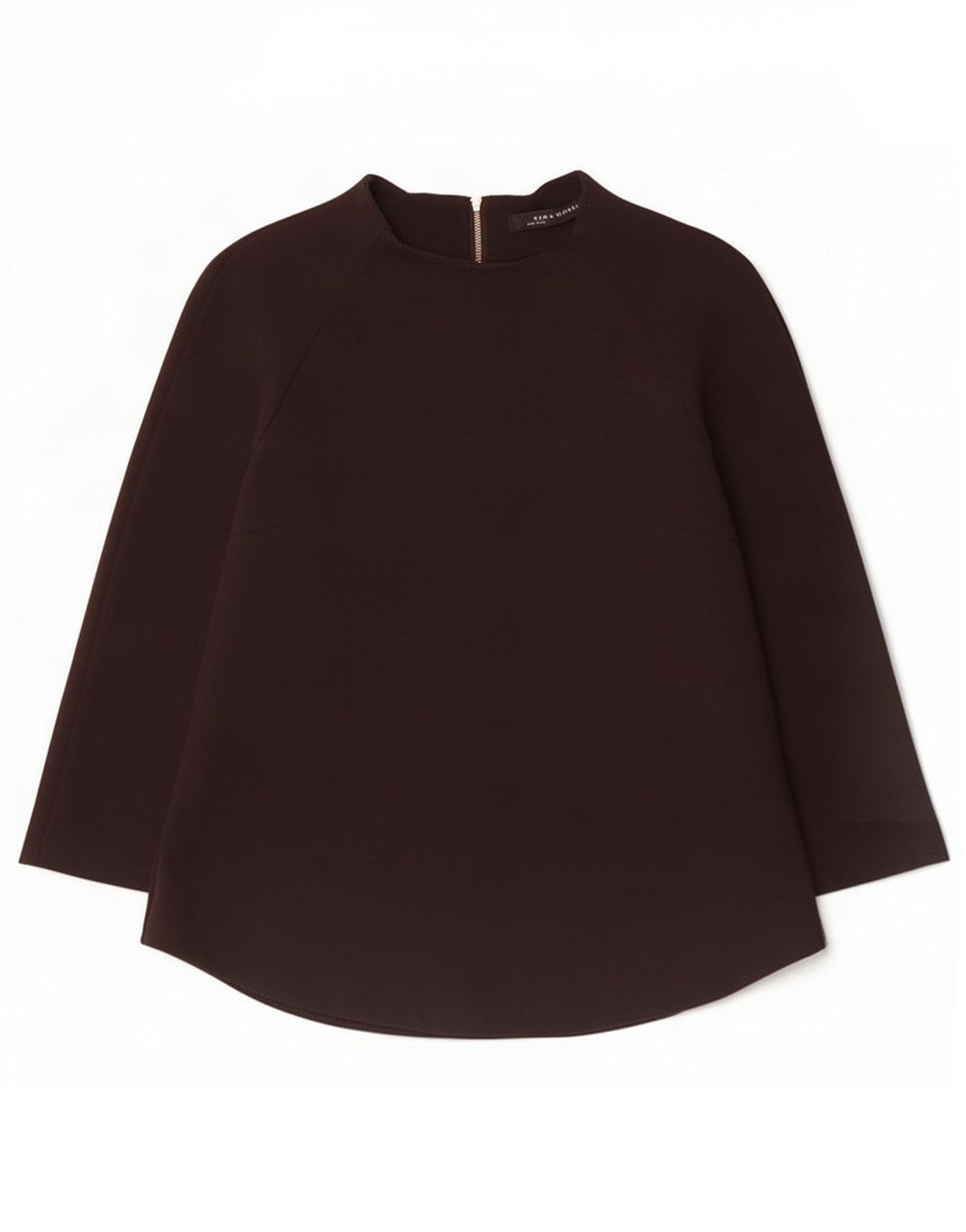 Zara Damen Top 3/4 Ärmel UK 14 Large Schwarz