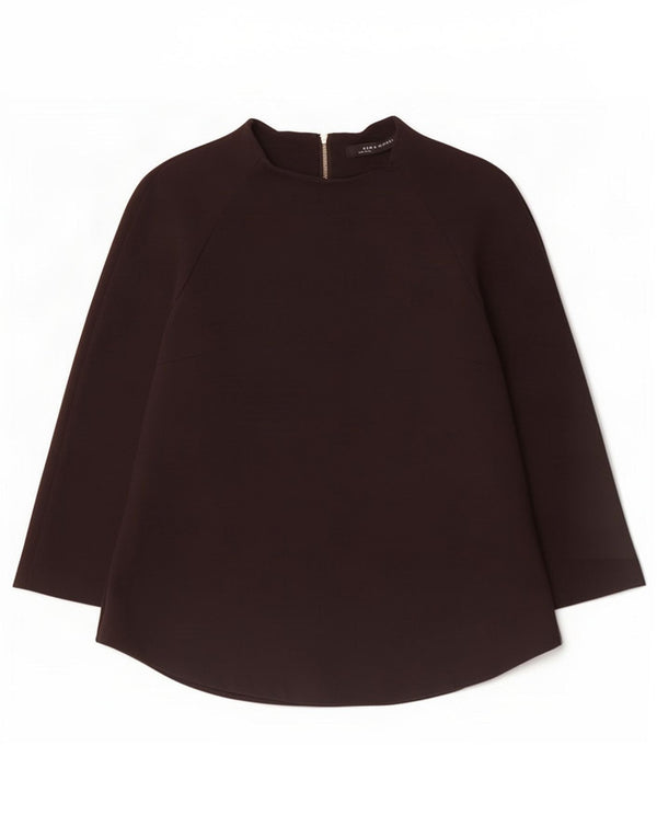 Zara Damen Top 3/4 Ärmel UK 14 Large Schwarz