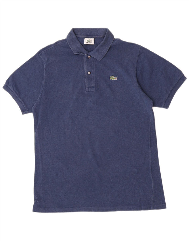 Lacoste Herren-Poloshirt, Größe 4, mittelgroß, marineblau, Baumwolle