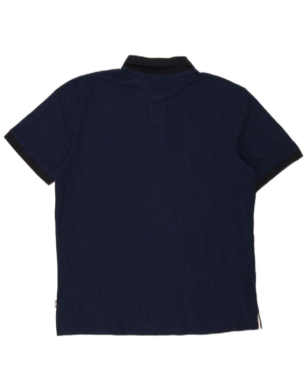 Hugo Boss Herren Slim Fit Poloshirt 2XL Marineblau Baumwolle