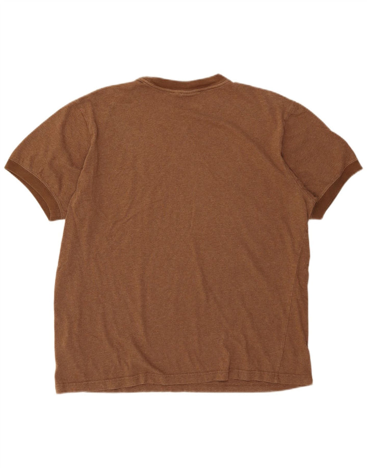 Puma Herren-T-Shirt mit normaler Passform, Grafik, groß, braun, Baumwolle