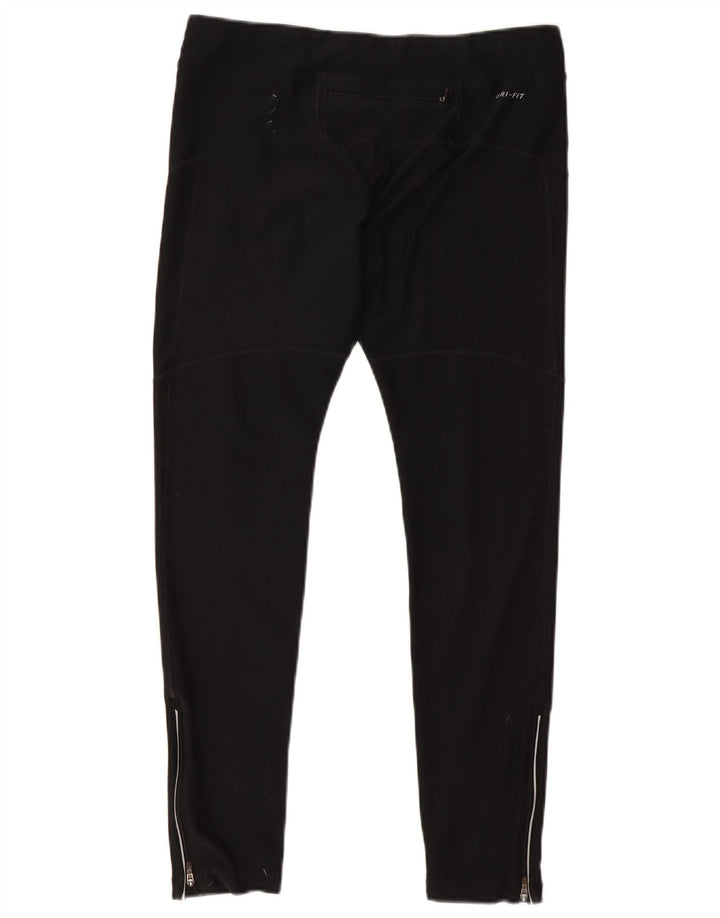 Nike Damen Dri Fit Leggings UK 16 Large Schwarz Polyester