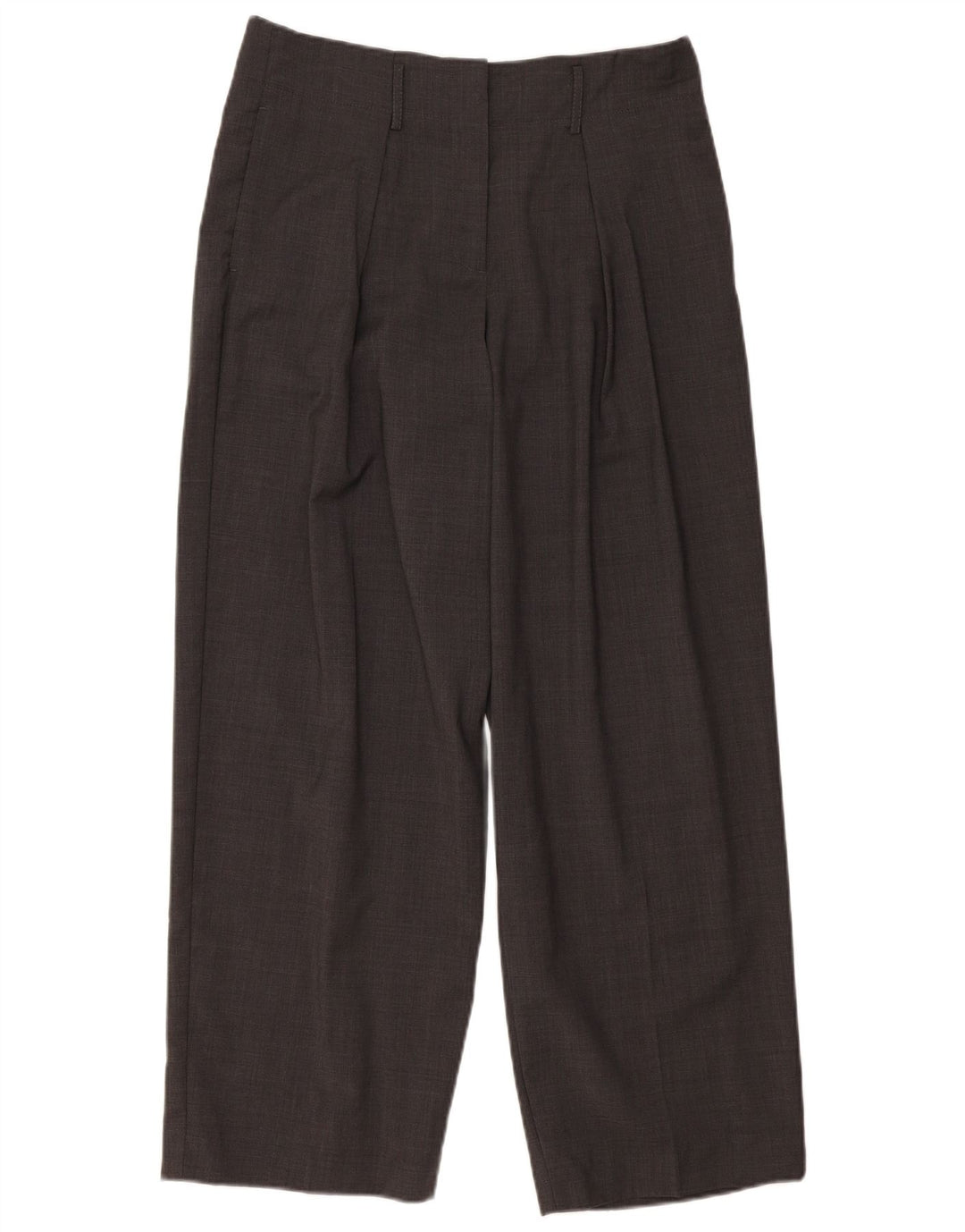 Massimo Dutti Damen Anzughose mit hoher Taille, EU 40, Mittel W30 L29, Grau
