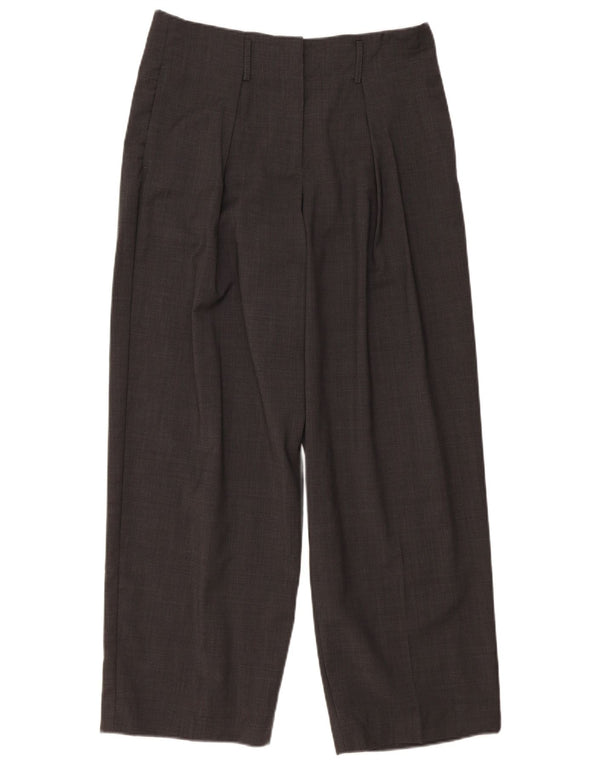 Massimo Dutti Damen Anzughose mit hoher Taille, EU 40, Mittel W30 L29, Grau