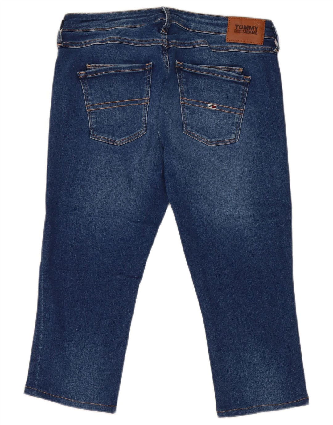 Tommy Hilfiger Damen Capri-Jeans W30 L18 Blaue Baumwolle