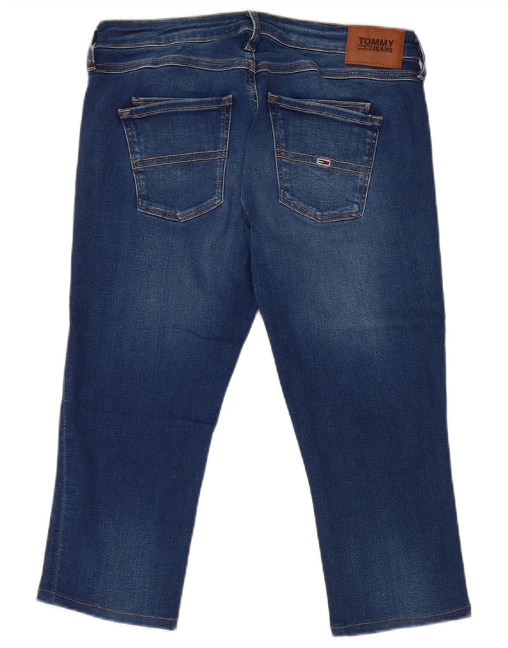 Tommy Hilfiger Damen Capri-Jeans W30 L18 Blaue Baumwolle