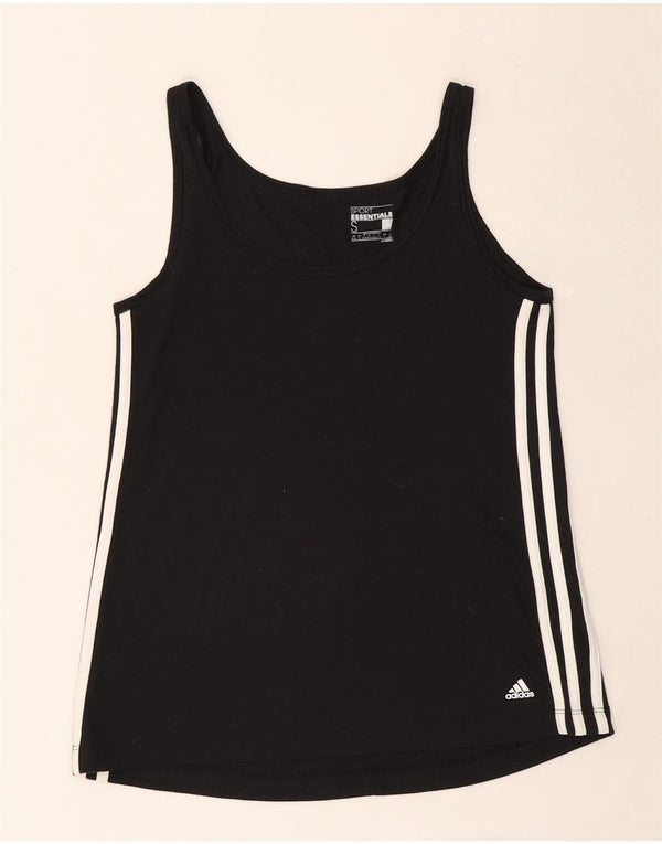 ADIDAS Damen Climalite Weste Top UK 8/10 Small Schwarz