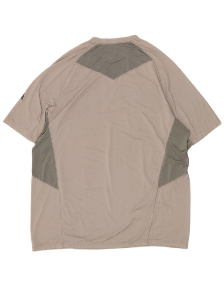 Eddie Bauer Herren-T-Shirt-Oberteil, großes graues Farbblock-Polyester