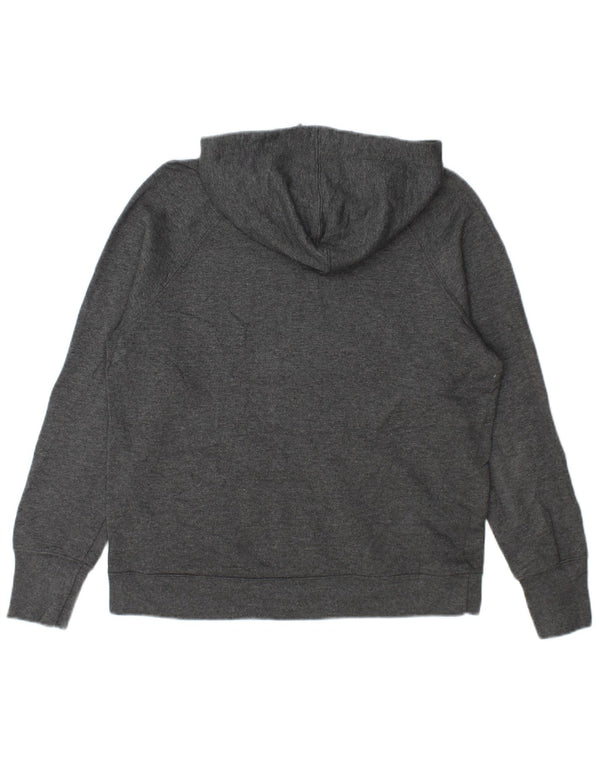 Champion Womens Graphic Hoodie Pullover UK 14 Mittelgrau meliert