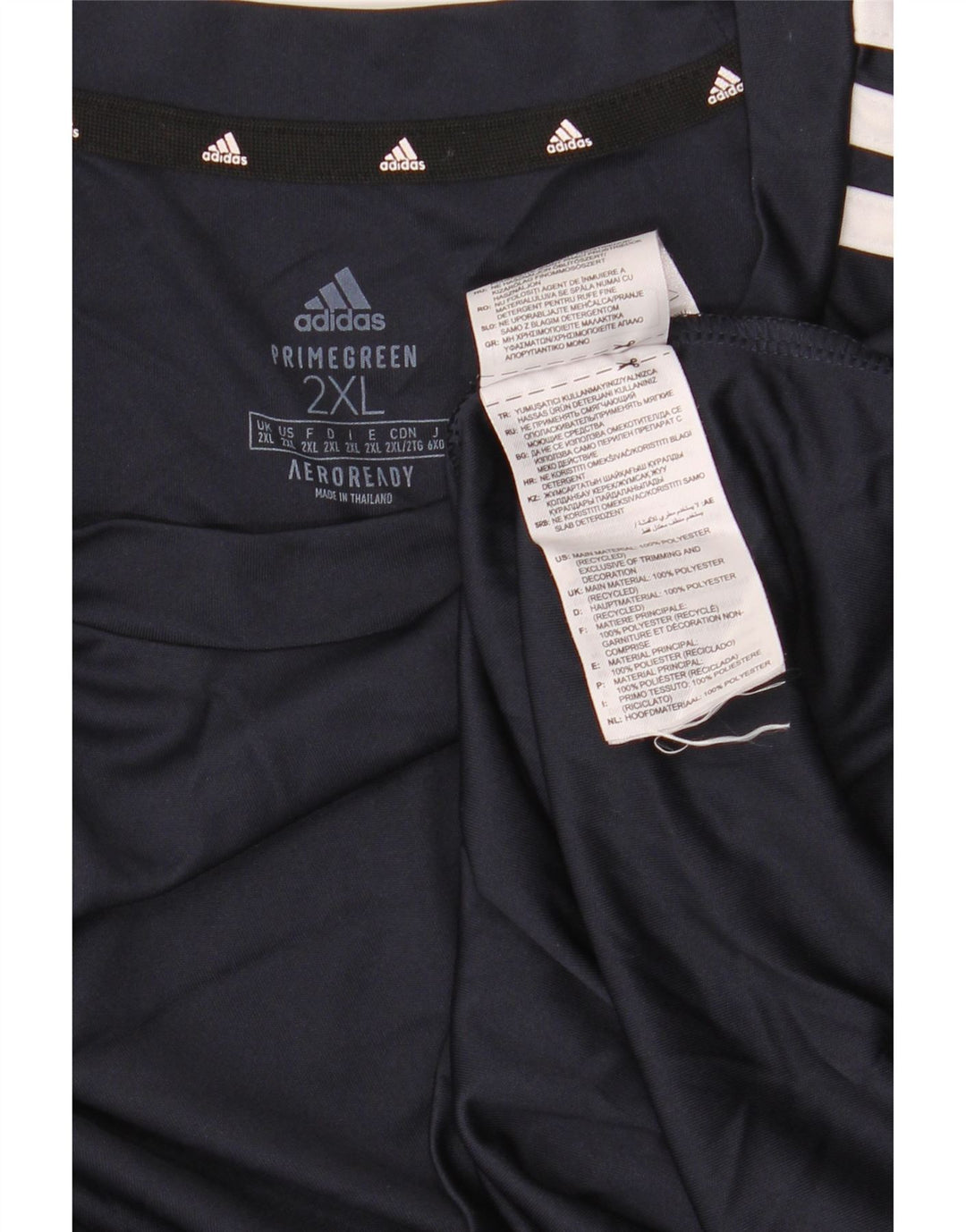 Adidas Herren Aeroready T-Shirt Top 2XL Marineblau Polyester