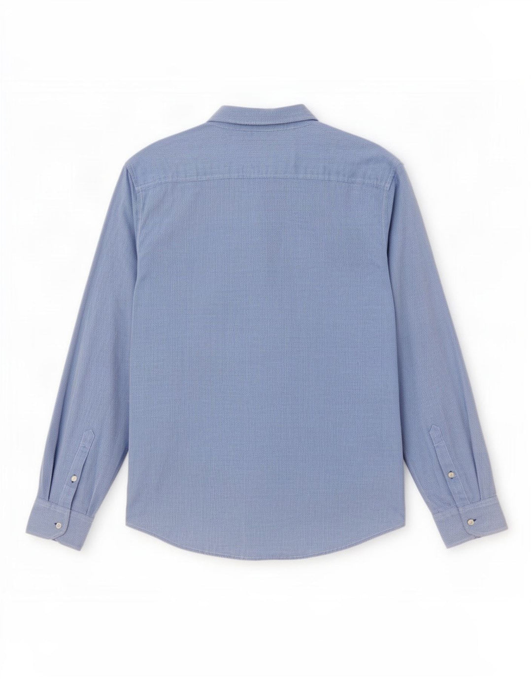 Dack's Slim-Fit-Hemd für Herren, groß, aus blauer Baumwolle