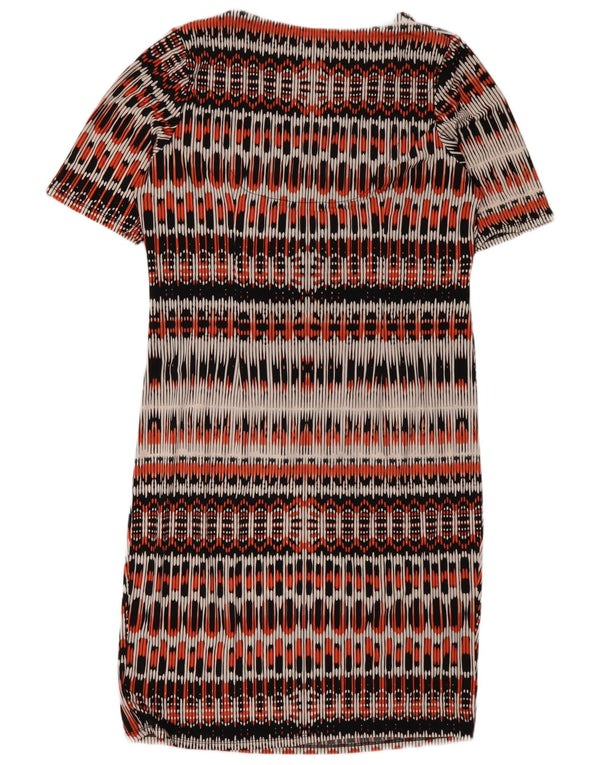 Marks & Spencer Damen Etuikleid UK 16 Large Mehrfarbig Geometrisch