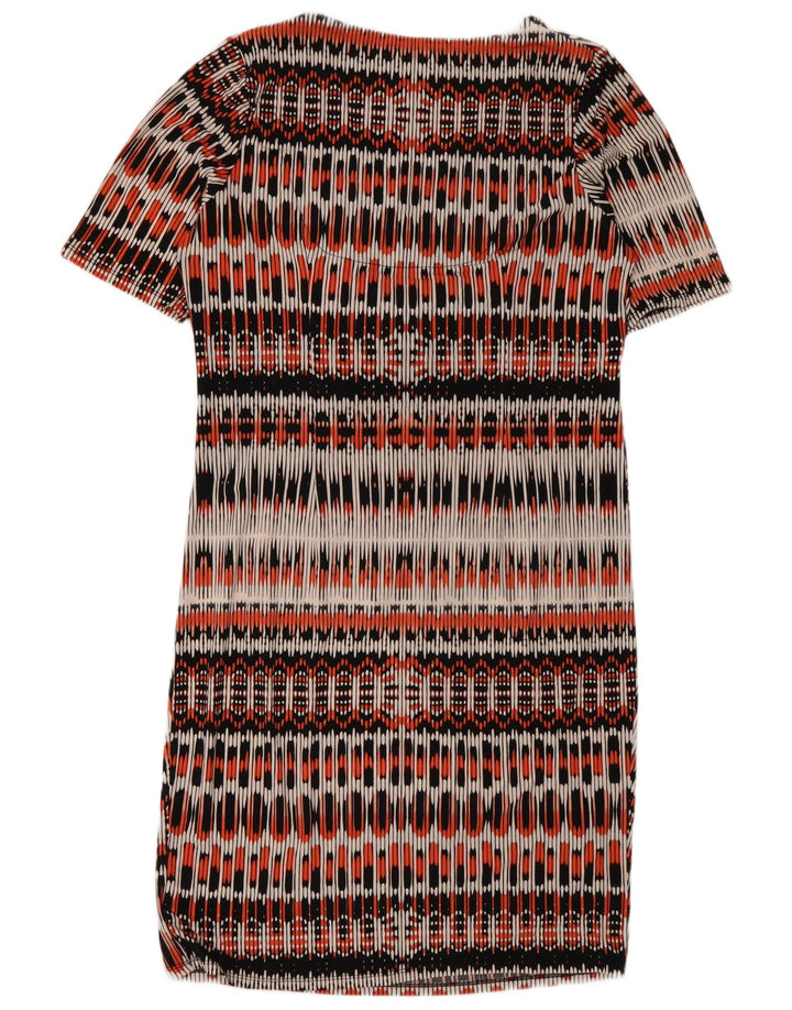 Marks & Spencer Damen Etuikleid UK 16 Large Mehrfarbig Geometrisch
