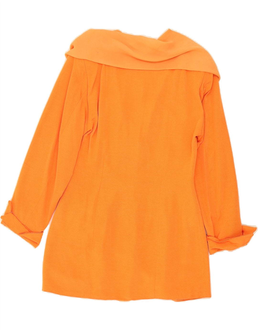 VINTAGE Womens 3 Button Blazer Jacket IT 42 Medium Orange Viscose Vintage Vintage and Second-Hand Vintage from Messina Hembry 