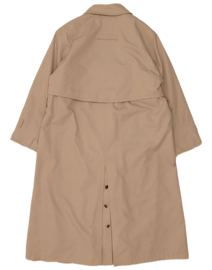 Vintage Damen Mantel UK 18 XL Beige Acryl