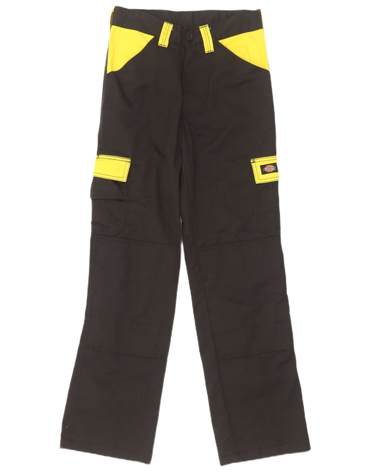 Dickies Gerade Herren-Cargohose W26 L31 Schwarzes Colourblock-Polyester