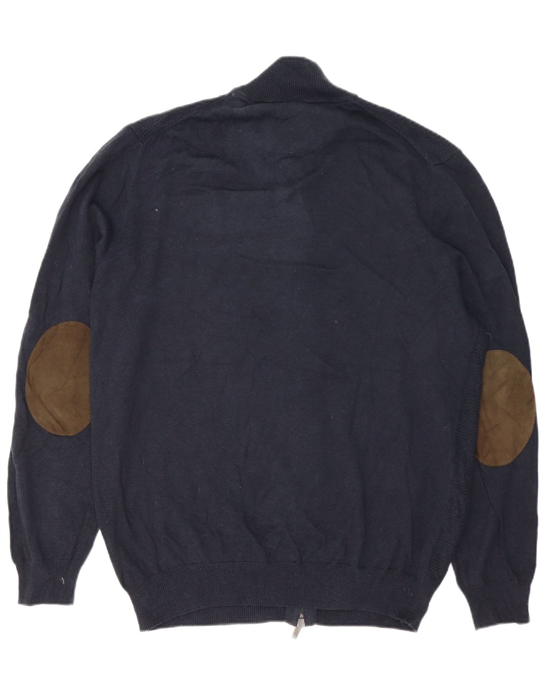 Massimo Dutti Herren-Trainingsanzug, Oberteil, Jacke, 2XL, Marineblau, Baumwolle